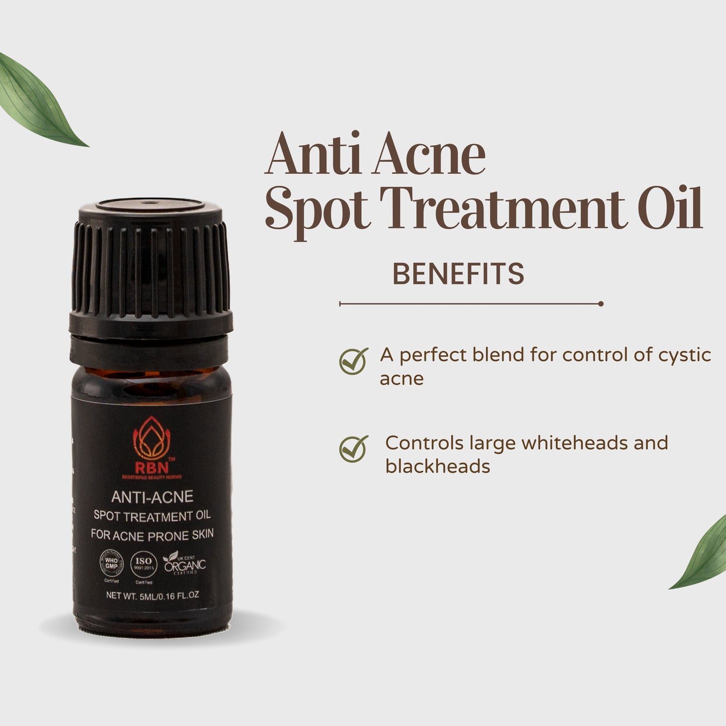 100% Organic & Natural Acne Control Serum For Acne
