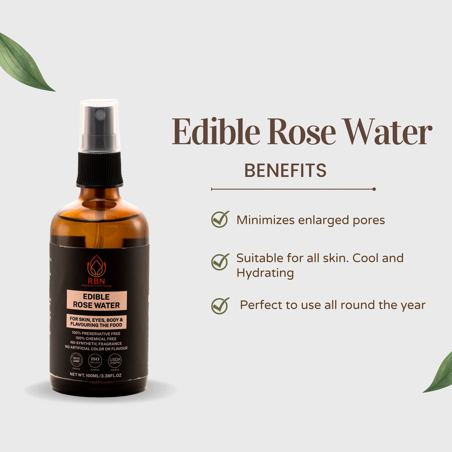 Organic Rose Water Benefits