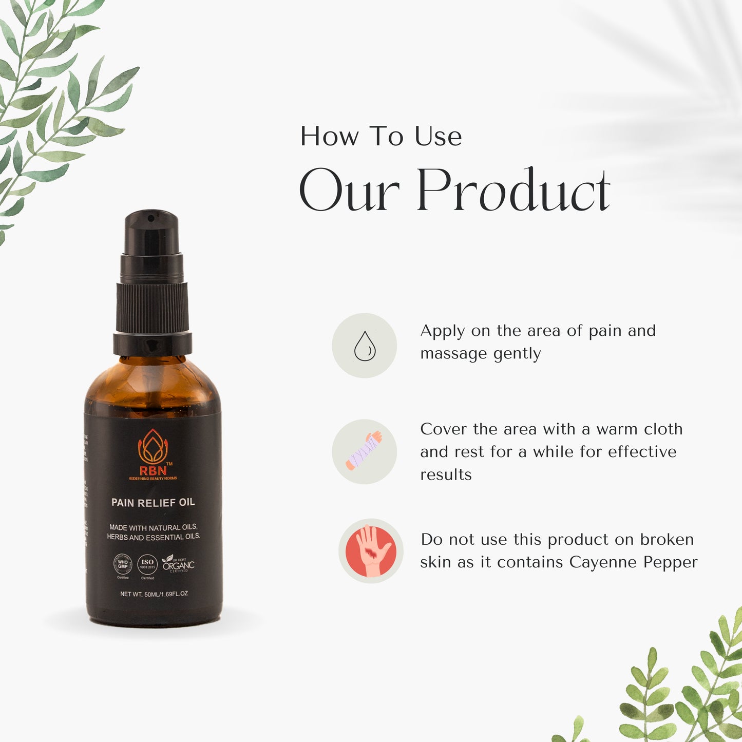 Pain Relief Oil For Joint Pain and Head Ache