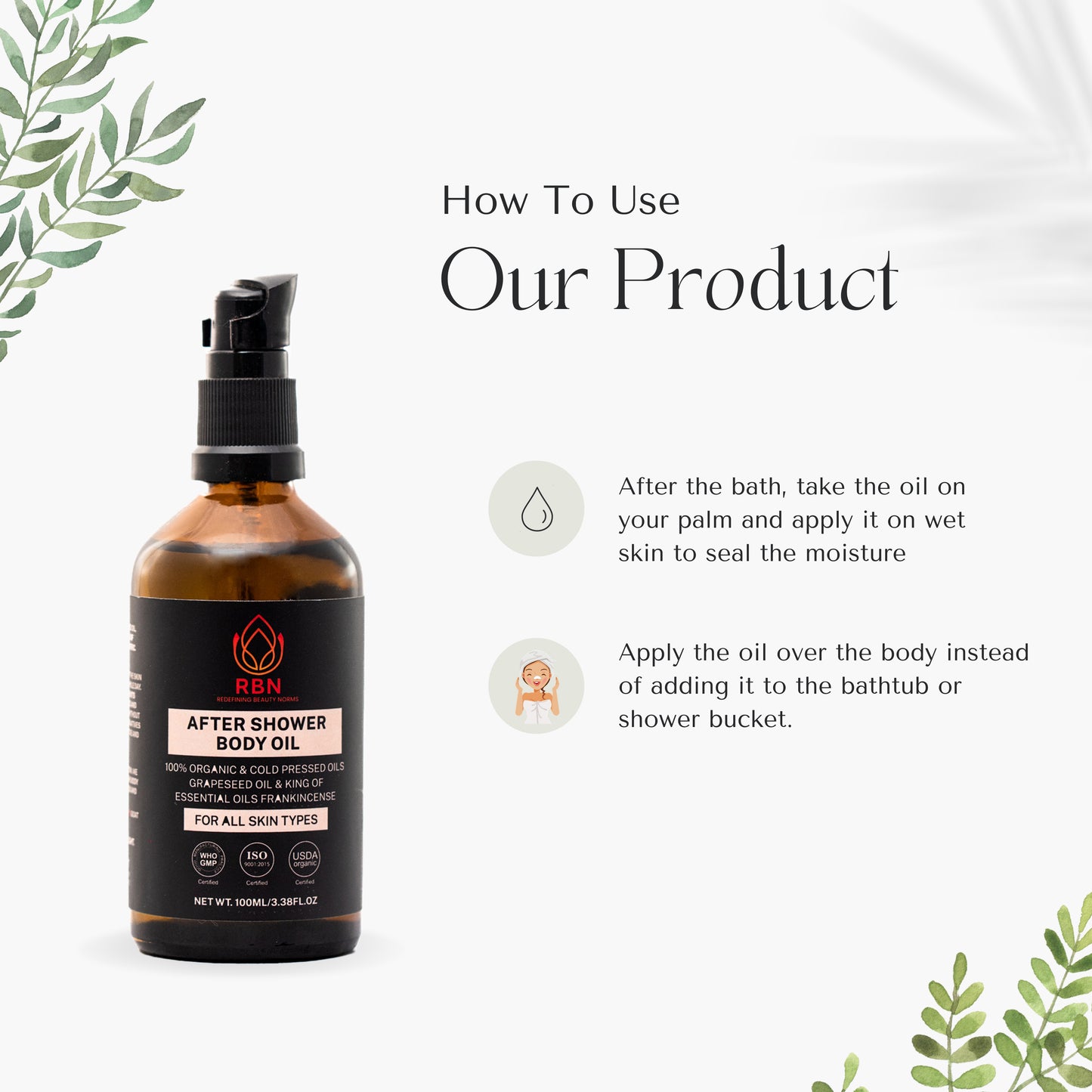 Body Oil For Body Acne & Dryness