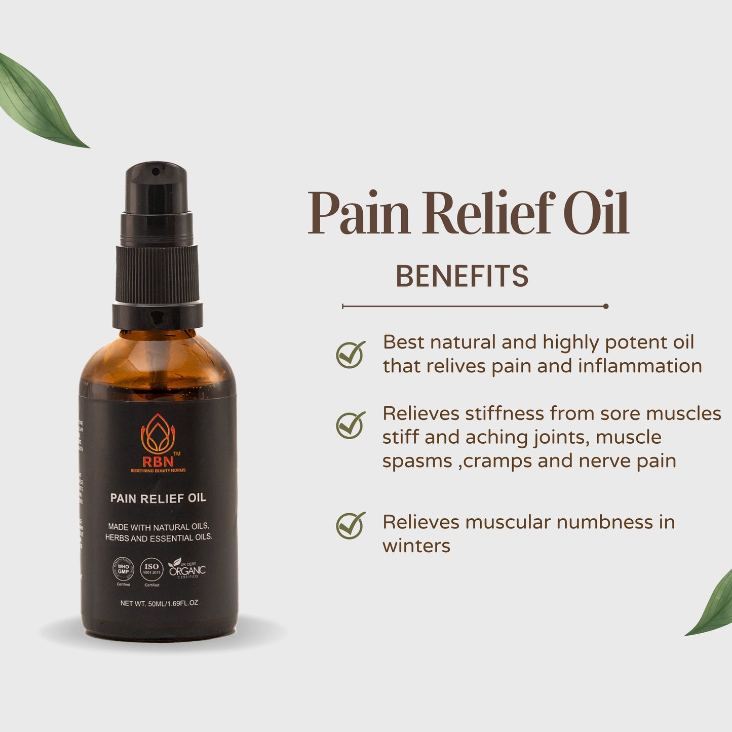 Burning Free Pain Relief Oil