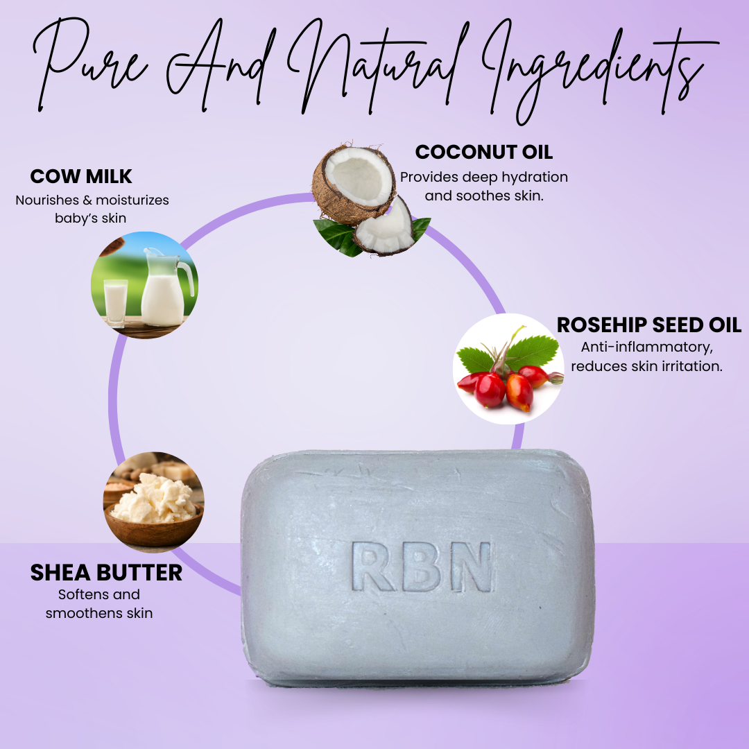 Lavender and Doodh Malai Baby Bar Soap