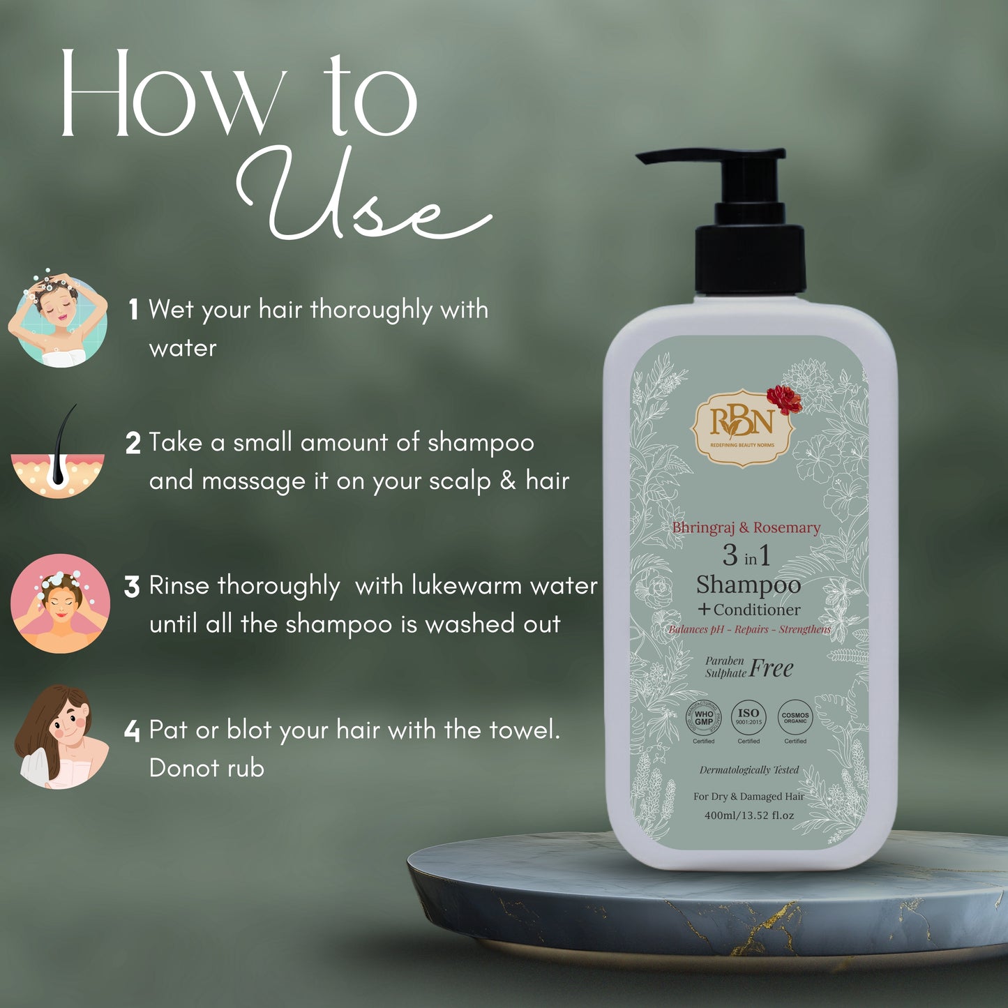 3 in 1 Shampoo Cum Conditioner