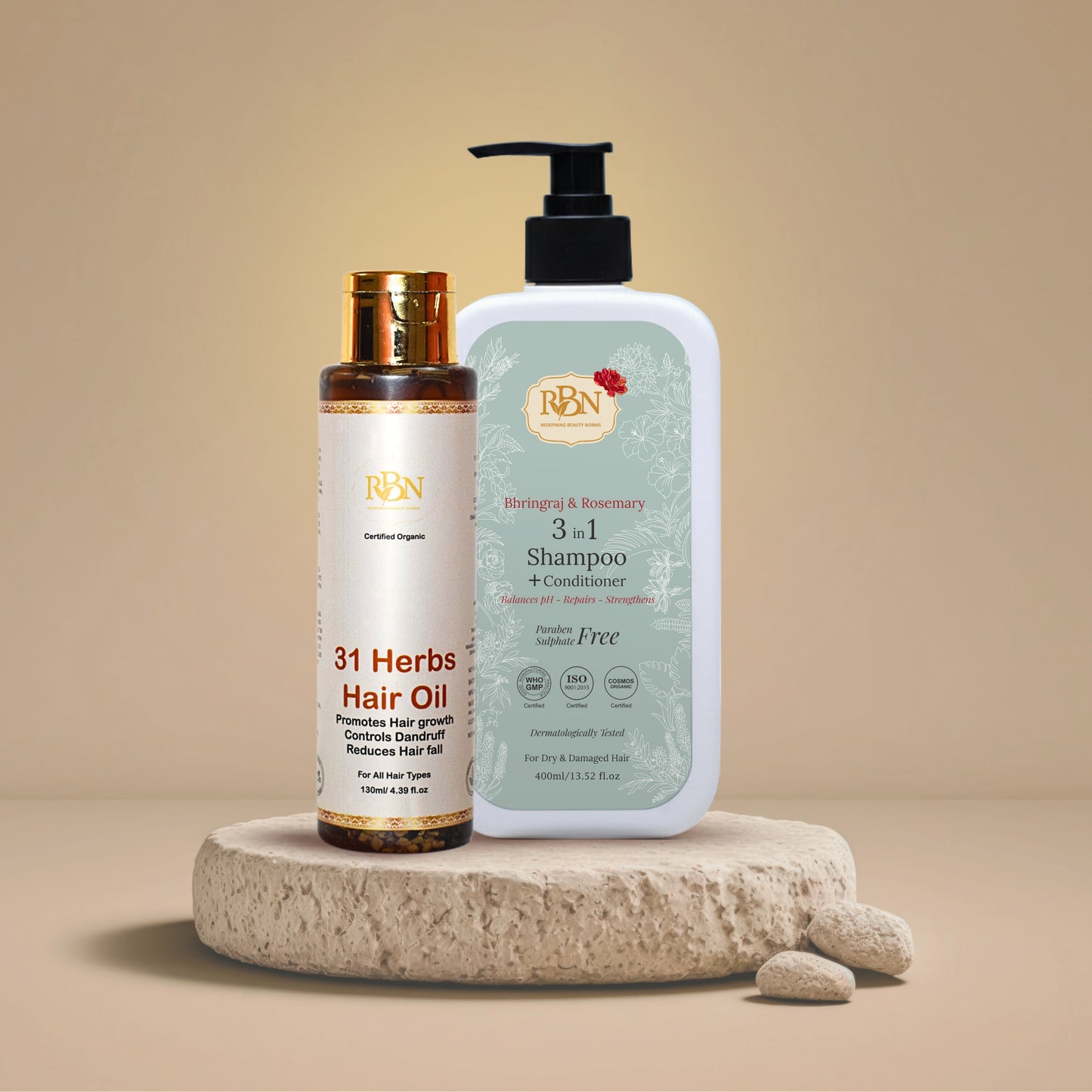 Shampoo and Hair Oil Combo